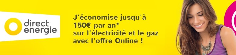 Parrainage Direct Energie: 20€ de réduction sur votre première facture