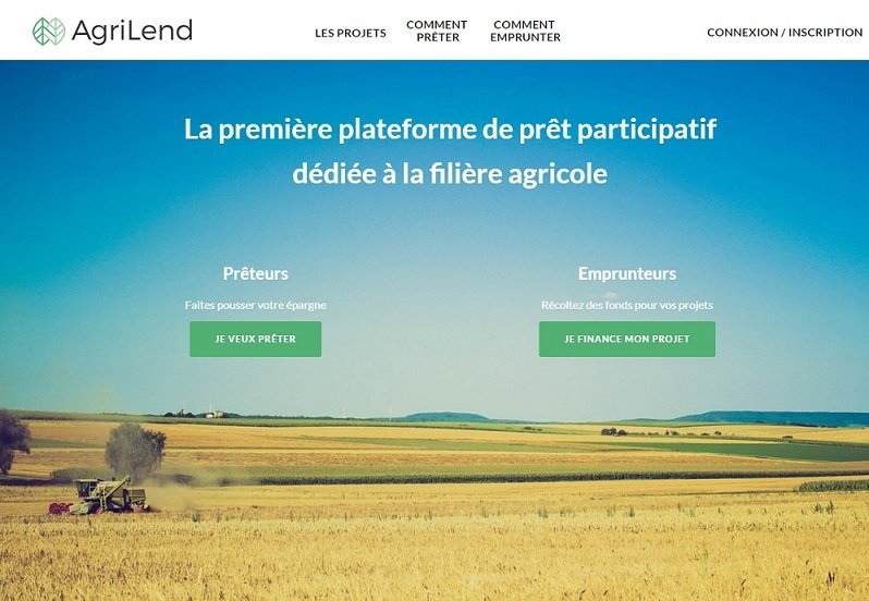 AgriLend : le financement participatif à destination du monde agricole