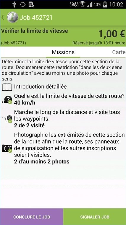 AppJobber : description d'une mission