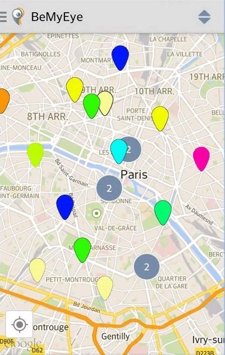 BeMyEye - Les missions disponibles autour de vous