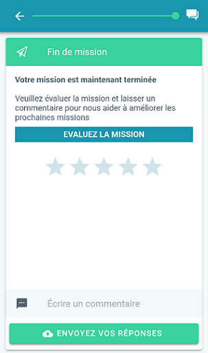 BeMyEye application fin de mission