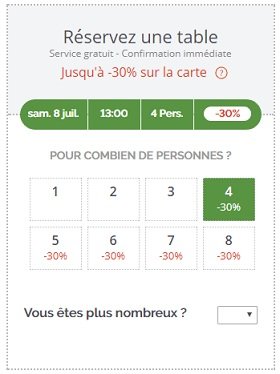 LaFourchette : Réserver une table au meilleur prix