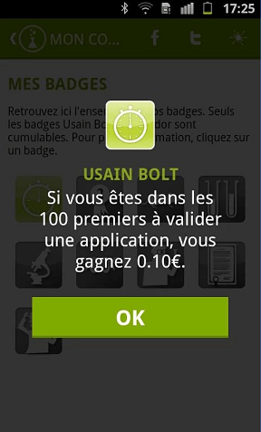 Applications rémunératrices : Appli privée