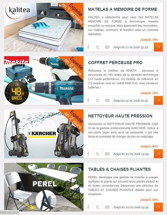 Brico Privé: des ventes privées sur le bricolage et le jardinage