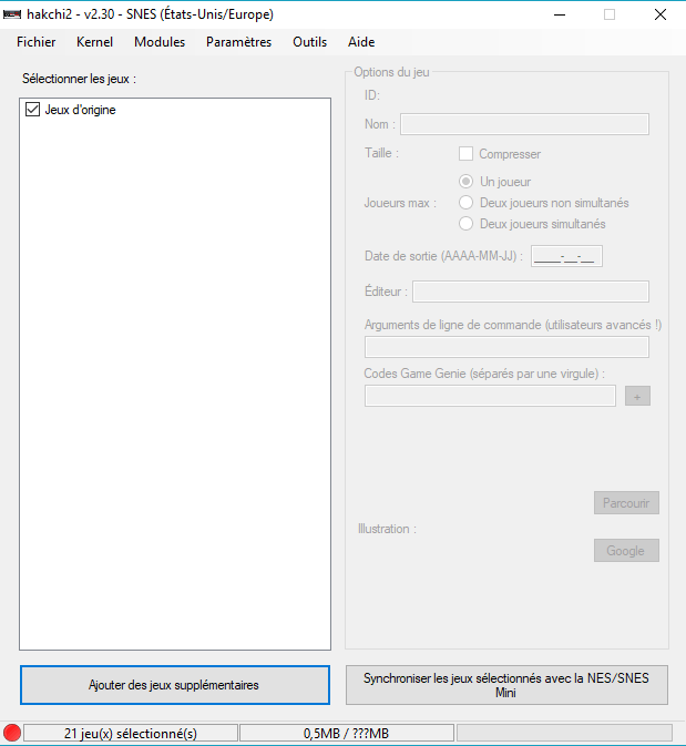 Comment ajouter des jeux super-nintendo à la mini-snes ?