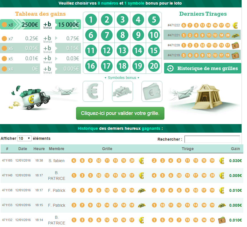 Le loto chez Moolineo