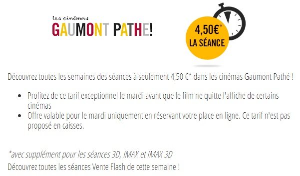 vente flash pathe gaumont